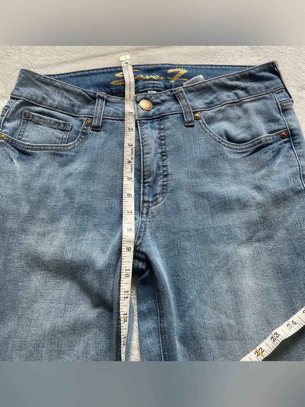 Seven7 Jeans Ankle Cropped Denim Jeans size 6 - Picture 8 of 12